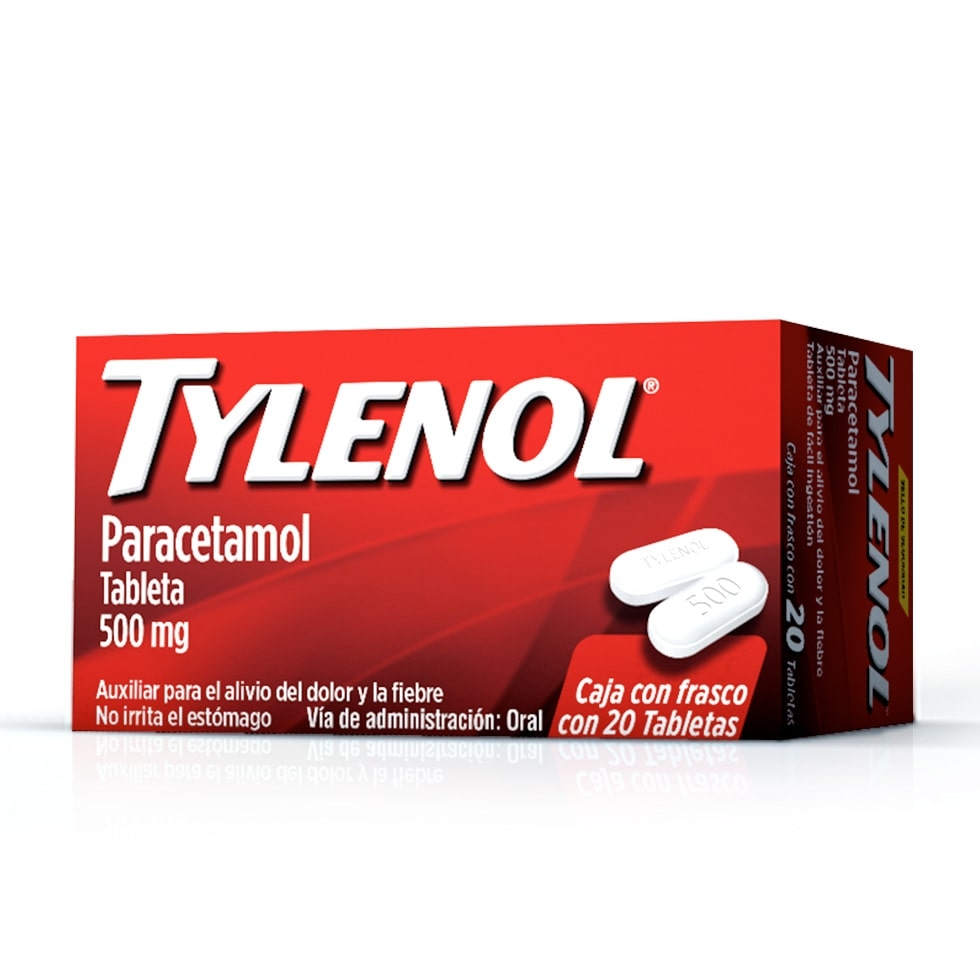 TYLENOL 20 TABLETAS VISUAL 1