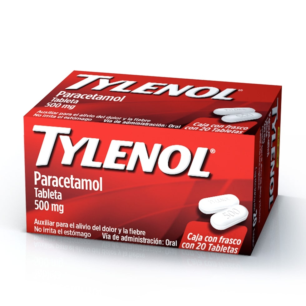 TYLENOL 20 TABLETAS VISUAL 2